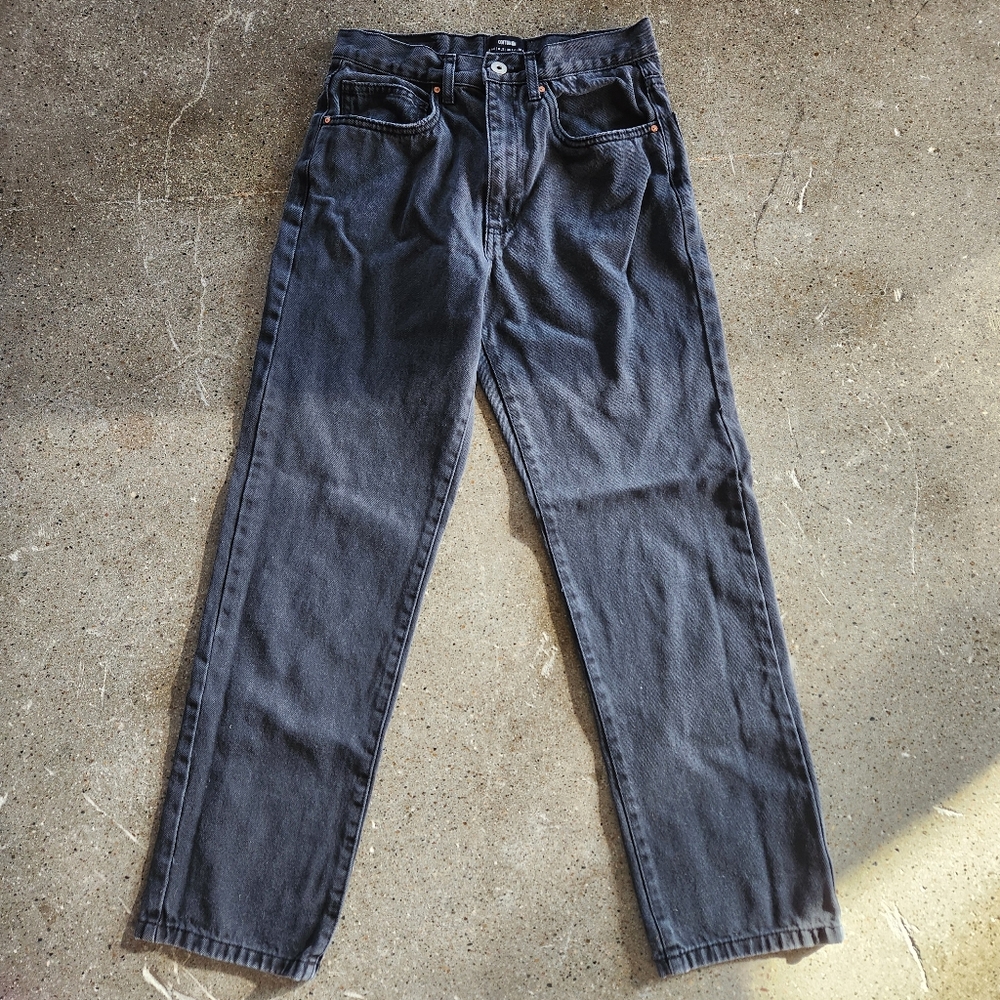 Cotton On Dad Jeans in Washed Black